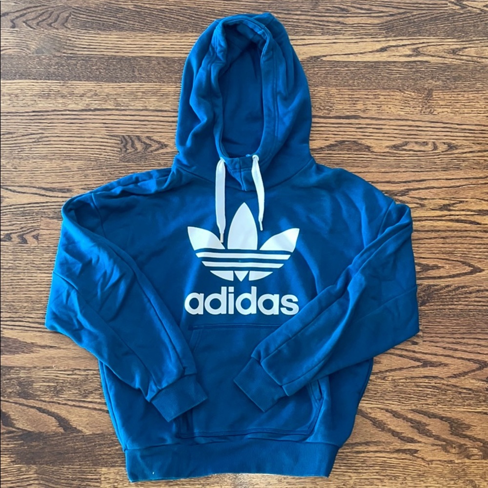 blue adidas hoodie